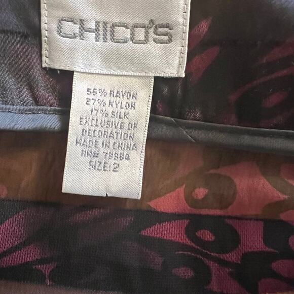 CHICOS 2 (M 12-14) women’s jacket, black with sequins and iridescent color - Picture 12 of 12